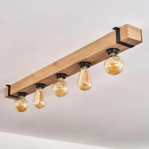 hofstein Plafonnier Montgomery Écru, Noir, 5 lumières* Lampes Modernes