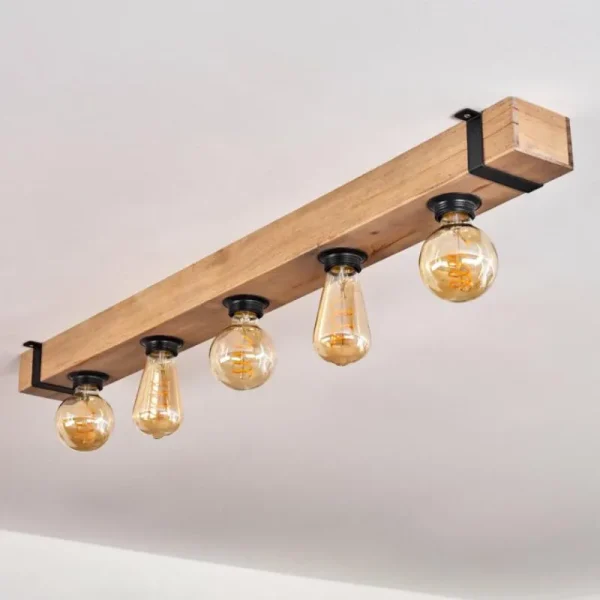 hofstein Plafonnier Montgomery Écru, Noir, 5 lumières* Lampes Modernes