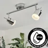 hofstein Plafonnier Morges LED Chrome, 2 lumières* Lampes Modernes