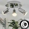hofstein Plafonnier Morges LED Chrome, 3 lumières* Lampes Modernes