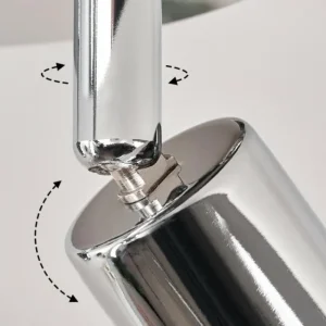 hofstein Plafonnier Morges LED Chrome, 3 lumières* Lampes Modernes