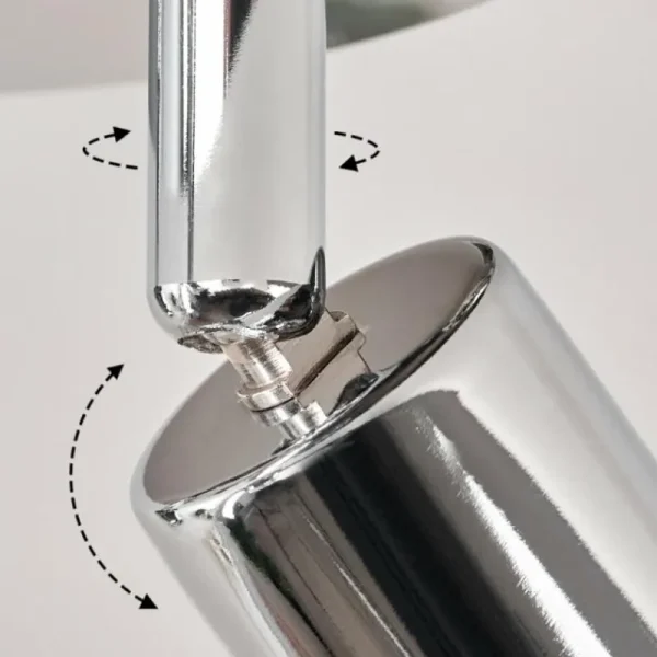 hofstein Plafonnier Morges LED Chrome, 3 lumières* Lampes Modernes