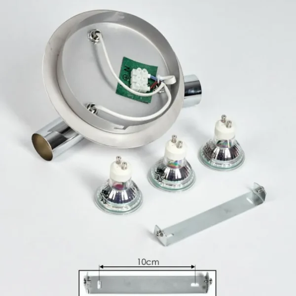 hofstein Plafonnier Morges LED Chrome, 3 lumières* Lampes Modernes
