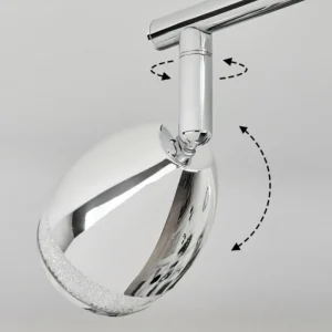 hofstein Plafonnier Morges LED Chrome, 2 lumières* Lampes Modernes