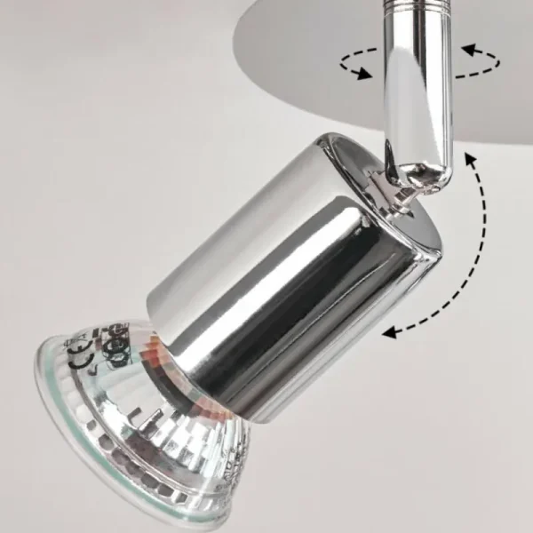hofstein Plafonnier Morges LED Chrome, 3 lumières* Lampes Modernes