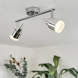 hofstein Plafonnier Morges LED Chrome, 2 lumières* Lampes Modernes
