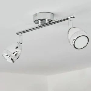 hofstein Plafonnier Morges LED Chrome, 2 lumières* Lampes Modernes