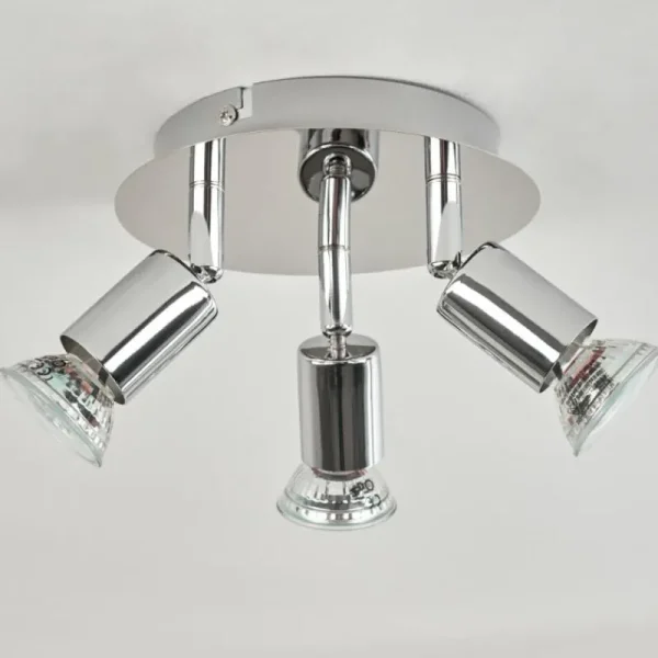 hofstein Plafonnier Morges LED Chrome, 3 lumières* Lampes Modernes