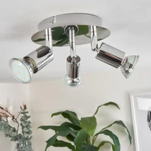hofstein Plafonnier Morges LED Chrome, 3 lumières* Lampes Modernes