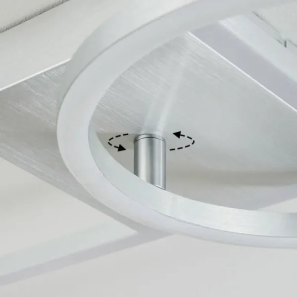 hofstein Plafonnier Moya LED Argenté, Blanc, 1 lumière* Lampes Modernes
