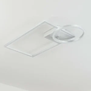 hofstein Plafonnier Moya LED Argenté, Blanc, 1 lumière* Lampes Modernes