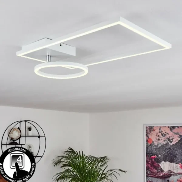 hofstein Plafonnier Moya LED Blanc, 1 lumière* Lampes Modernes