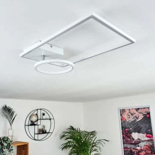 hofstein Plafonnier Moya LED Blanc, 1 lumière* Lampes Modernes