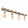 hofstein Plafonnier Mugueta Bois clair, 4 lumières* Lampes Modernes