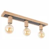 hofstein Plafonnier Mugueta Bois clair, 3 lumières* Lampes Modernes