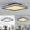 hofstein Plafonnier Nabbas LED Noir, 1 lumière* Lampes Modernes
