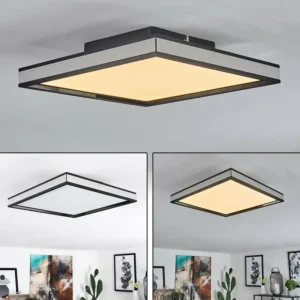 hofstein Plafonnier Nabbas LED Noir, 1 lumière* Lampes Modernes