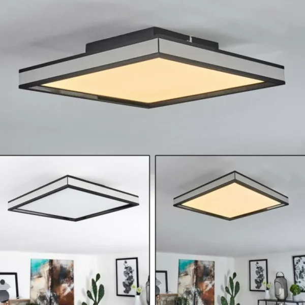 hofstein Plafonnier Nabbas LED Noir, 1 lumière* Lampes Modernes