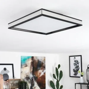 hofstein Plafonnier Nabbas LED Noir, 1 lumière* Lampes Modernes