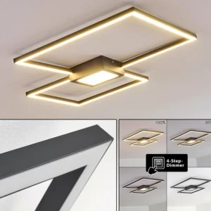 hofstein Plafonnier Narpes LED Anthracite, 1 lumière* Lampes Modernes