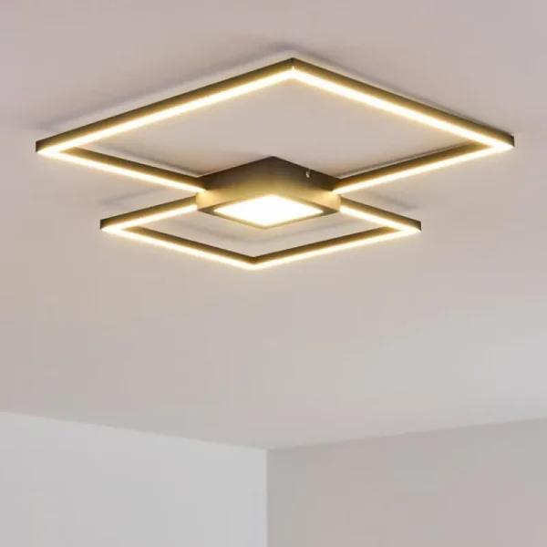 hofstein Plafonnier Narpes LED Anthracite, 1 lumière* Lampes Modernes
