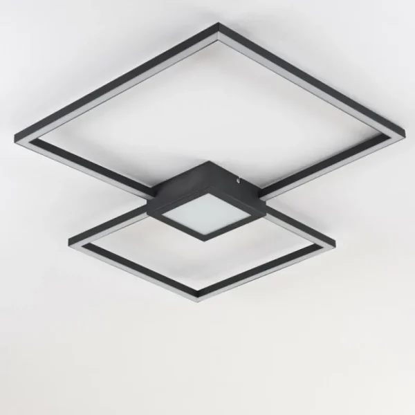 hofstein Plafonnier Narpes LED Anthracite, 1 lumière* Lampes Modernes