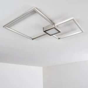 hofstein Plafonnier Narpes LED Nickel mat, 1 lumière* Lampes Modernes