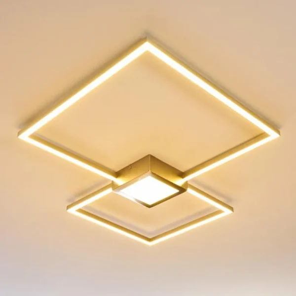 hofstein Plafonnier Narpes LED Nickel mat, 1 lumière* Lampes Modernes