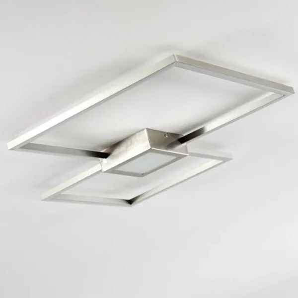 hofstein Plafonnier Narpes LED Nickel mat, 1 lumière* Lampes Modernes