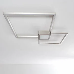 hofstein Plafonnier Narpes LED Nickel mat, 1 lumière* Lampes Modernes