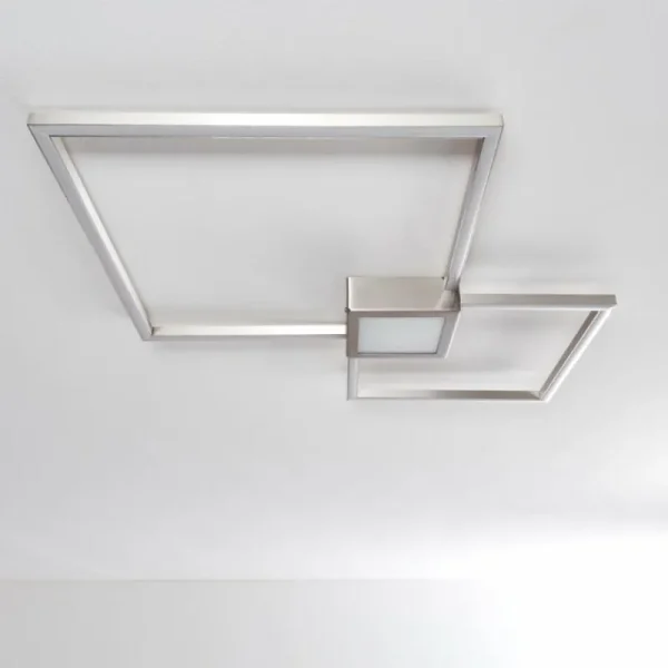 hofstein Plafonnier Narpes LED Nickel mat, 1 lumière* Lampes Modernes