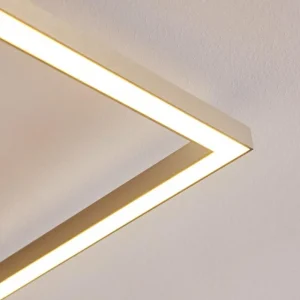 hofstein Plafonnier Narpes LED Nickel mat, 1 lumière* Lampes Modernes