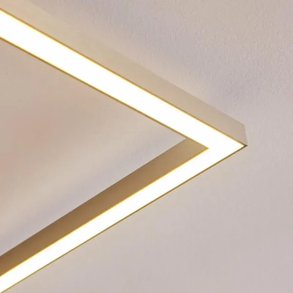 hofstein Plafonnier Narpes LED Nickel mat, 1 lumière* Lampes Modernes