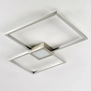 hofstein Plafonnier Narpes LED Nickel mat, 1 lumière* Lampes Modernes
