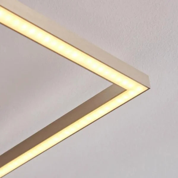 hofstein Plafonnier Narpes LED Nickel mat, 1 lumière* Lampes Modernes