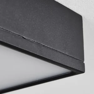 hofstein Plafonnier Netstal LED Anthracite, 1 lumière* Lampes Modernes