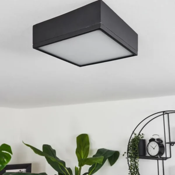 hofstein Plafonnier Netstal LED Anthracite, 1 lumière* Lampes Modernes