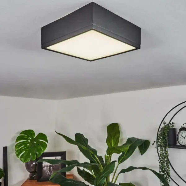 hofstein Plafonnier Netstal LED Anthracite, 1 lumière* Lampes Modernes
