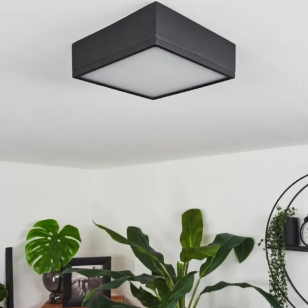 hofstein Plafonnier Netstal LED Anthracite, 1 lumière* Lampes Modernes