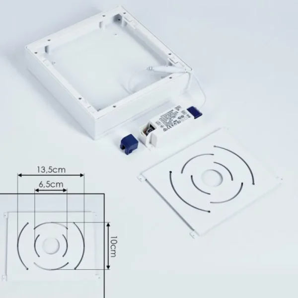 hofstein Plafonnier Netstal LED Blanc, 1 lumière* Lampes Modernes