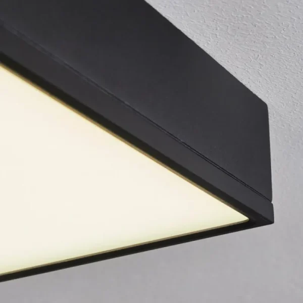 hofstein Plafonnier Netstal LED Noir, 1 lumière* Lampes Modernes