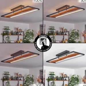 hofstein Plafonnier Nevogilde LED Écru, Noir, 1 lumière* Lampes Modernes