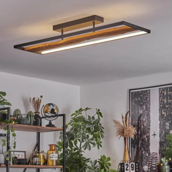 hofstein Plafonnier Nevogilde LED Écru, Noir, 1 lumière* Lampes Modernes