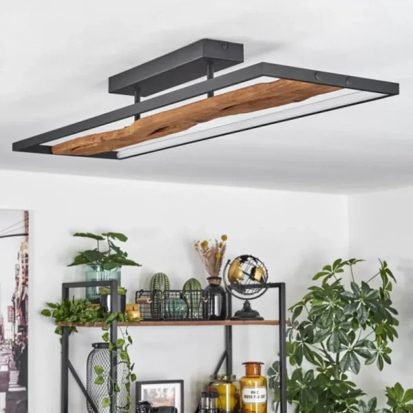 hofstein Plafonnier Nevogilde LED Écru, Noir, 1 lumière* Lampes Modernes