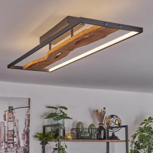 hofstein Plafonnier Nevogilde LED Écru, Noir, 1 lumière* Lampes Modernes