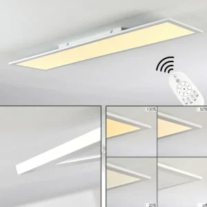 hofstein Plafonnier Nexo LED Blanc, 1 lumière, Télécommandes* Lampes Modernes