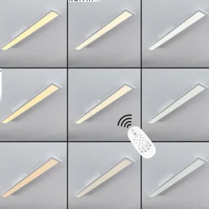 hofstein Plafonnier Nexo LED Blanc, 1 lumière, Télécommandes* Lampes Modernes