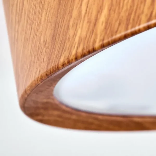hofstein Plafonnier Nexo LED Couleur bois, Blanc, 1 lumière* Lampes Modernes