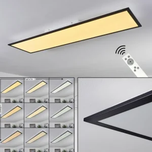 hofstein Plafonnier Nexo LED Noir, 1 lumière, Télécommandes* Lampes Modernes