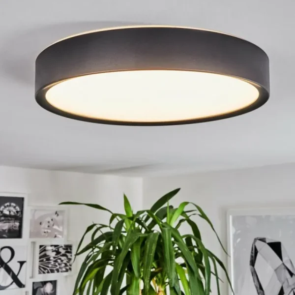 hofstein Plafonnier Nexo LED Noir, 1 lumière* Lampes Modernes